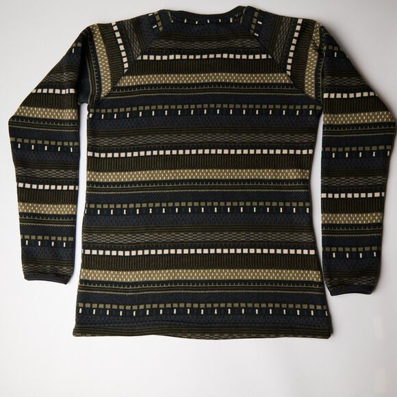 Columbia Women’s M Geometric Fleece Pullover Sweater Weather Multicolor Crewneck - Picture 2 of 7